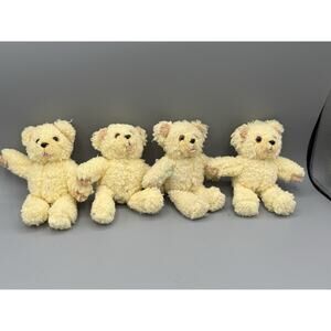 Snuggle Bear Plush Lot 4 Vintage Fabric Softener Mascot Yellow Teddy